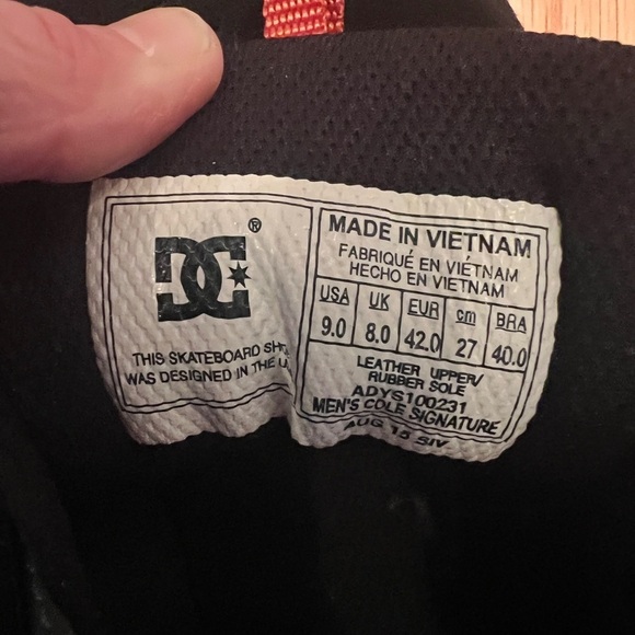 DC Cole Signature Black Green Men's Skateboard Skate Shoes Size 9 - Picture 10 of 12